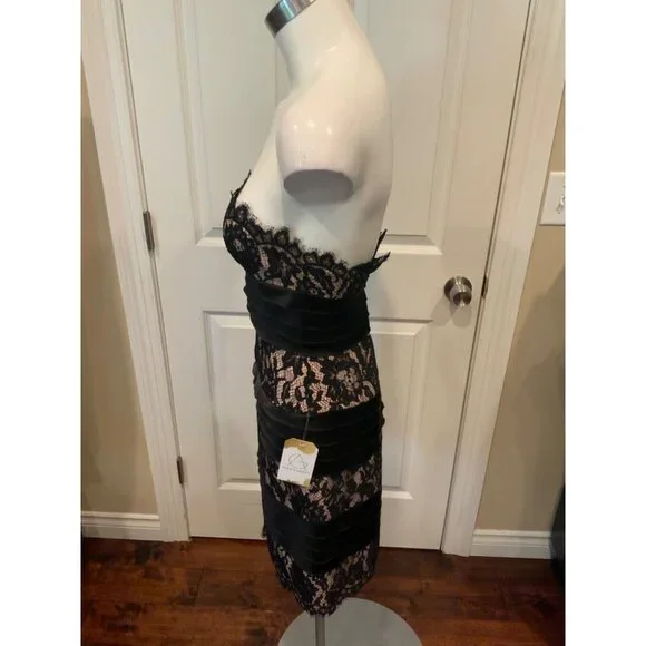 chinese dress ladies Strapless 3D Floral Dress – BCBGMAXAZRIA main image 1